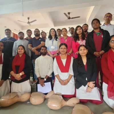 Teacher trainees taking part in a training activity